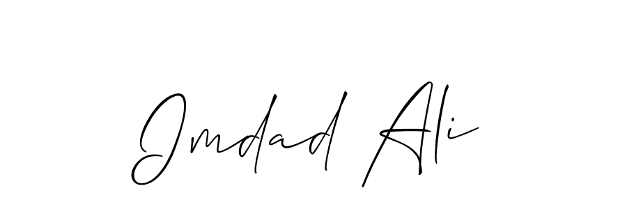Similarly Allison_Script is the best handwritten signature design. Signature creator online .You can use it as an online autograph creator for name Imdad Ali. Imdad Ali signature style 2 images and pictures png