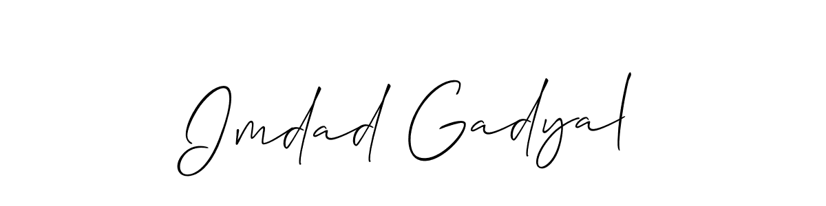 Once you've used our free online signature maker to create your best signature Allison_Script style, it's time to enjoy all of the benefits that Imdad Gadyal name signing documents. Imdad Gadyal signature style 2 images and pictures png