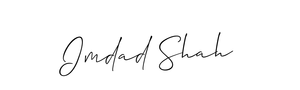 Design your own signature with our free online signature maker. With this signature software, you can create a handwritten (Allison_Script) signature for name Imdad Shah. Imdad Shah signature style 2 images and pictures png