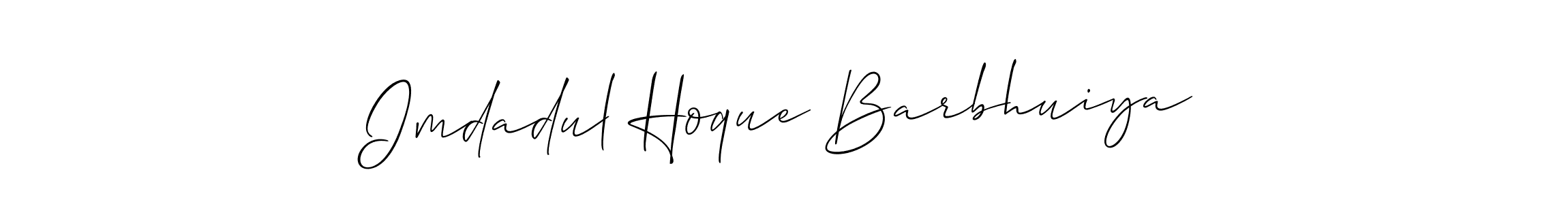 How to Draw Imdadul Hoque Barbhuiya signature style? Allison_Script is a latest design signature styles for name Imdadul Hoque Barbhuiya. Imdadul Hoque Barbhuiya signature style 2 images and pictures png