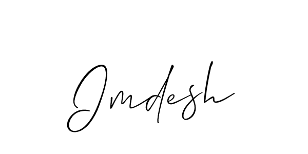 Best and Professional Signature Style for Imdesh. Allison_Script Best Signature Style Collection. Imdesh signature style 2 images and pictures png