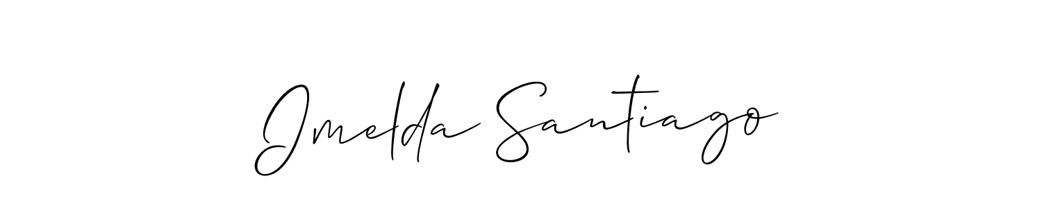 Make a beautiful signature design for name Imelda Santiago. Use this online signature maker to create a handwritten signature for free. Imelda Santiago signature style 2 images and pictures png