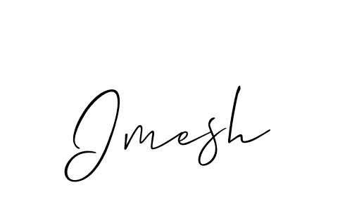 You should practise on your own different ways (Allison_Script) to write your name (Imesh) in signature. don't let someone else do it for you. Imesh signature style 2 images and pictures png