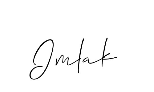 How to make Imlak name signature. Use Allison_Script style for creating short signs online. This is the latest handwritten sign. Imlak signature style 2 images and pictures png