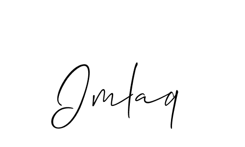 It looks lik you need a new signature style for name Imlaq. Design unique handwritten (Allison_Script) signature with our free signature maker in just a few clicks. Imlaq signature style 2 images and pictures png