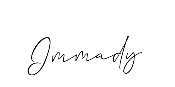 How to Draw Immady signature style? Allison_Script is a latest design signature styles for name Immady. Immady signature style 2 images and pictures png