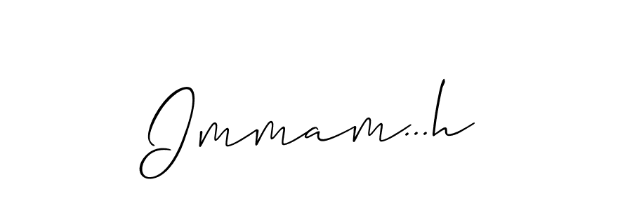 How to make Immam...h signature? Allison_Script is a professional autograph style. Create handwritten signature for Immam...h name. Immam...h signature style 2 images and pictures png