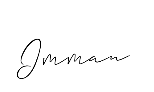 Also You can easily find your signature by using the search form. We will create Imman name handwritten signature images for you free of cost using Allison_Script sign style. Imman signature style 2 images and pictures png