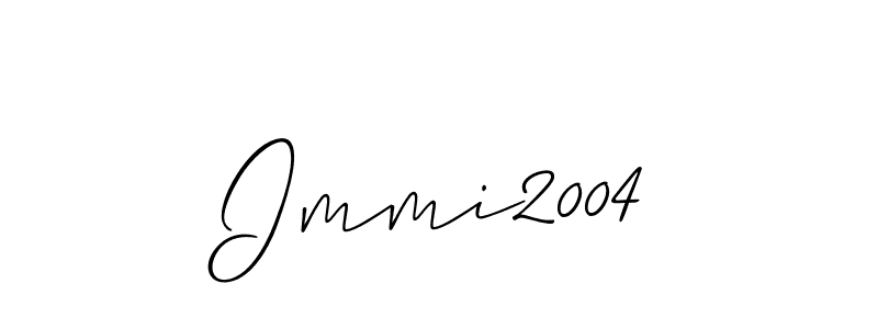 if you are searching for the best signature style for your name Immi2004. so please give up your signature search. here we have designed multiple signature styles  using Allison_Script. Immi2004 signature style 2 images and pictures png