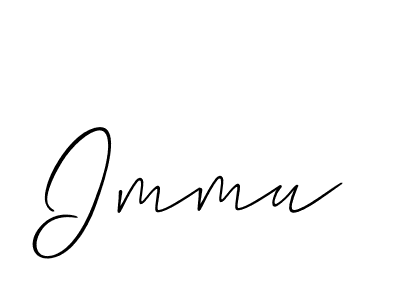 It looks lik you need a new signature style for name Immu. Design unique handwritten (Allison_Script) signature with our free signature maker in just a few clicks. Immu signature style 2 images and pictures png