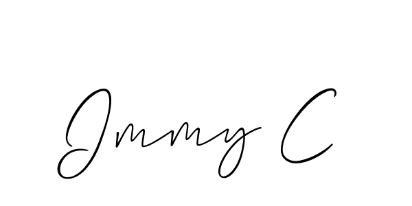 How to make Immy C name signature. Use Allison_Script style for creating short signs online. This is the latest handwritten sign. Immy C signature style 2 images and pictures png