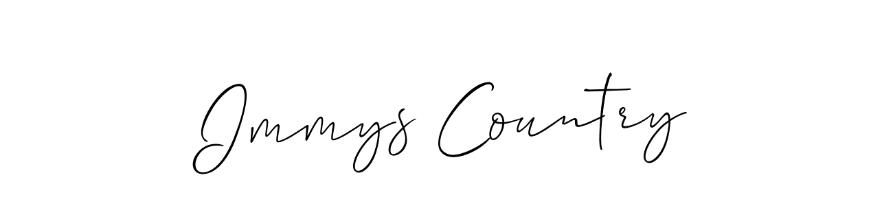 The best way (Allison_Script) to make a short signature is to pick only two or three words in your name. The name Immys Country include a total of six letters. For converting this name. Immys Country signature style 2 images and pictures png