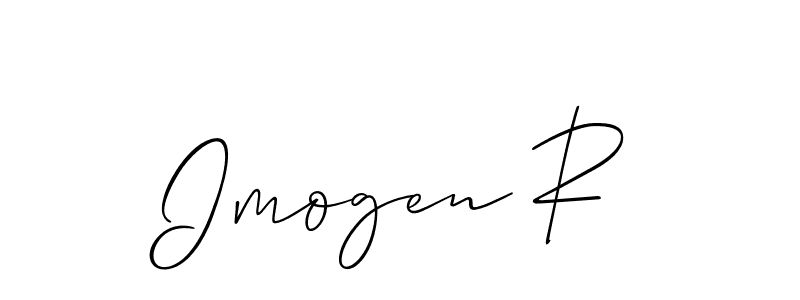 How to make Imogen R signature? Allison_Script is a professional autograph style. Create handwritten signature for Imogen R name. Imogen R signature style 2 images and pictures png