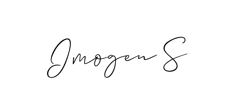 This is the best signature style for the Imogen S name. Also you like these signature font (Allison_Script). Mix name signature. Imogen S signature style 2 images and pictures png