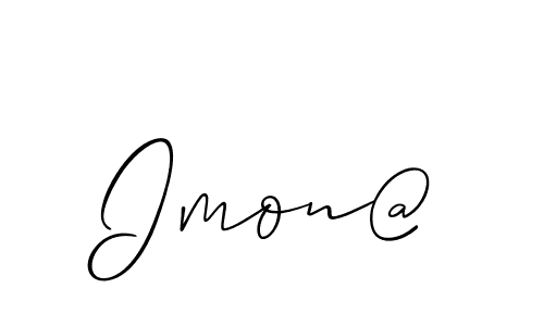 if you are searching for the best signature style for your name Imon@. so please give up your signature search. here we have designed multiple signature styles  using Allison_Script. Imon@ signature style 2 images and pictures png