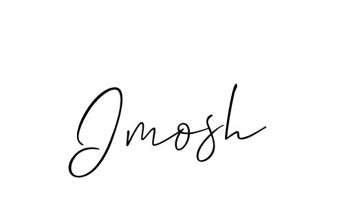 The best way (Allison_Script) to make a short signature is to pick only two or three words in your name. The name Imosh include a total of six letters. For converting this name. Imosh signature style 2 images and pictures png