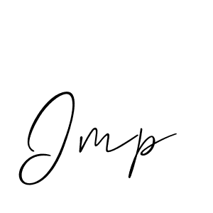 Make a beautiful signature design for name Imp. With this signature (Allison_Script) style, you can create a handwritten signature for free. Imp signature style 2 images and pictures png