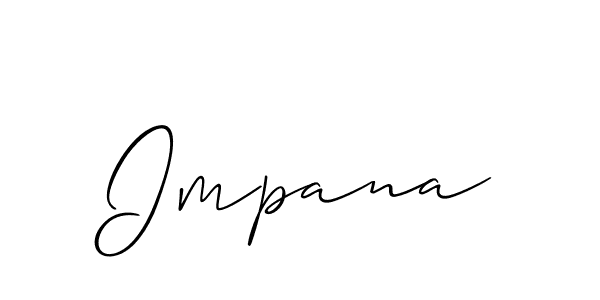 How to Draw Impana signature style? Allison_Script is a latest design signature styles for name Impana. Impana signature style 2 images and pictures png