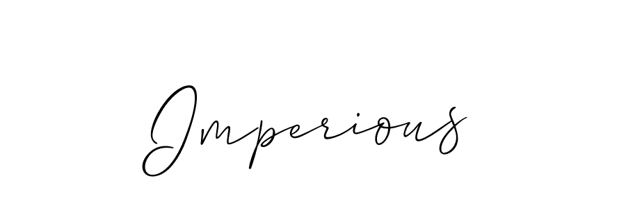 How to make Imperious name signature. Use Allison_Script style for creating short signs online. This is the latest handwritten sign. Imperious signature style 2 images and pictures png