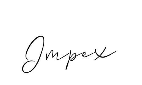 How to Draw Impex signature style? Allison_Script is a latest design signature styles for name Impex. Impex signature style 2 images and pictures png