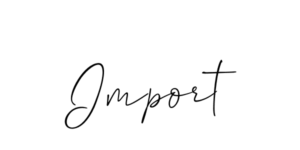 Make a short Import signature style. Manage your documents anywhere anytime using Allison_Script. Create and add eSignatures, submit forms, share and send files easily. Import signature style 2 images and pictures png