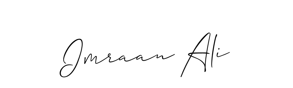 Also You can easily find your signature by using the search form. We will create Imraan Ali name handwritten signature images for you free of cost using Allison_Script sign style. Imraan Ali signature style 2 images and pictures png