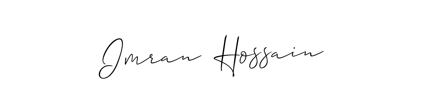 How to make Imran  Hossain name signature. Use Allison_Script style for creating short signs online. This is the latest handwritten sign. Imran  Hossain signature style 2 images and pictures png