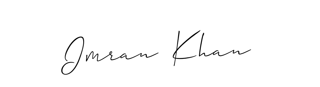 Allison_Script is a professional signature style that is perfect for those who want to add a touch of class to their signature. It is also a great choice for those who want to make their signature more unique. Get Imran  Khan name to fancy signature for free. Imran  Khan signature style 2 images and pictures png