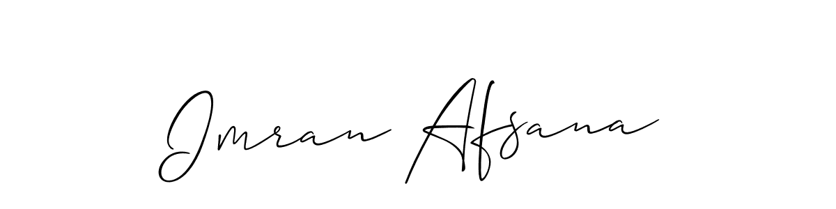 You should practise on your own different ways (Allison_Script) to write your name (Imran Afsana) in signature. don't let someone else do it for you. Imran Afsana signature style 2 images and pictures png