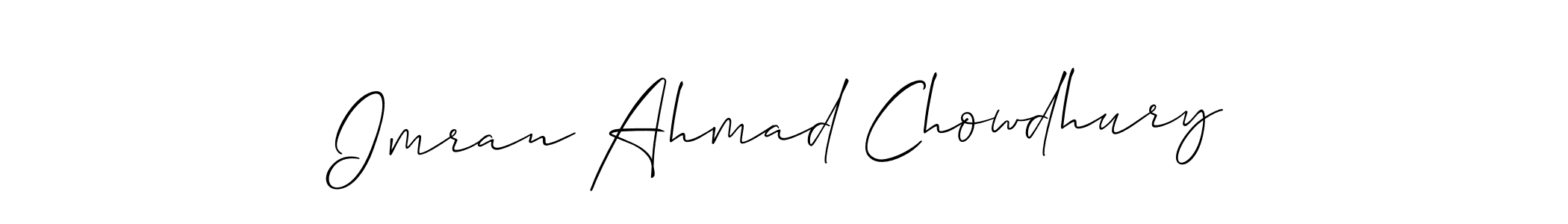 The best way (Allison_Script) to make a short signature is to pick only two or three words in your name. The name Imran Ahmad Chowdhury include a total of six letters. For converting this name. Imran Ahmad Chowdhury signature style 2 images and pictures png
