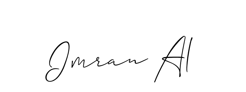 if you are searching for the best signature style for your name Imran Al. so please give up your signature search. here we have designed multiple signature styles  using Allison_Script. Imran Al signature style 2 images and pictures png