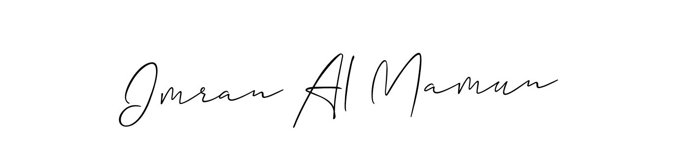 Use a signature maker to create a handwritten signature online. With this signature software, you can design (Allison_Script) your own signature for name Imran Al Mamun. Imran Al Mamun signature style 2 images and pictures png