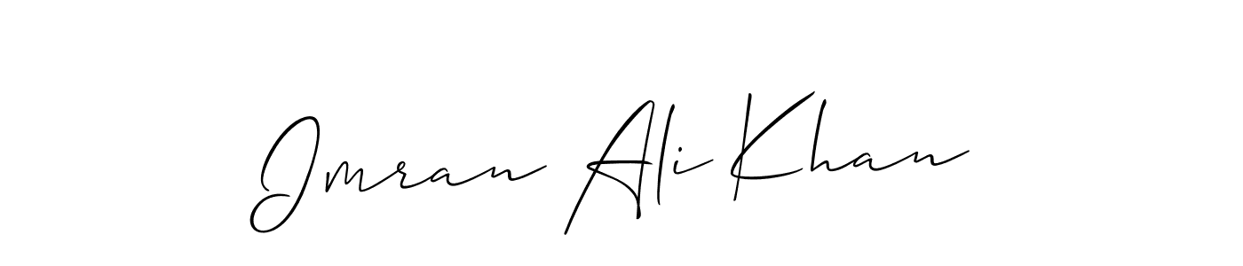 You should practise on your own different ways (Allison_Script) to write your name (Imran Ali Khan) in signature. don't let someone else do it for you. Imran Ali Khan signature style 2 images and pictures png