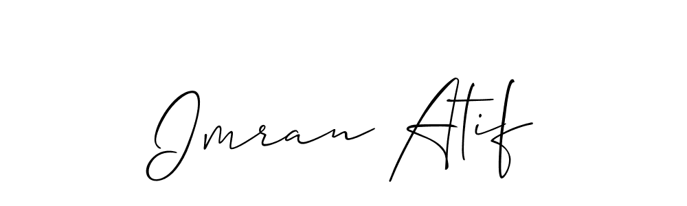 Make a beautiful signature design for name Imran Atif. With this signature (Allison_Script) style, you can create a handwritten signature for free. Imran Atif signature style 2 images and pictures png