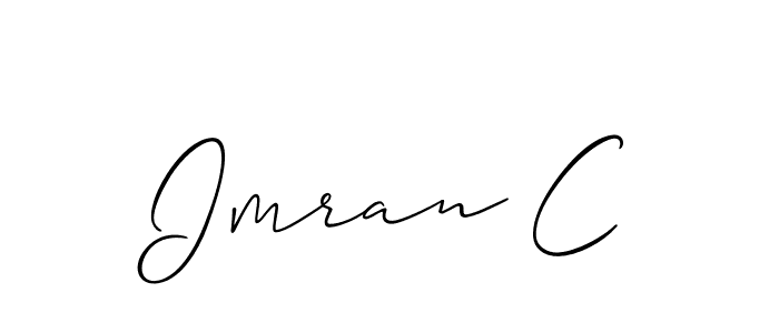 Once you've used our free online signature maker to create your best signature Allison_Script style, it's time to enjoy all of the benefits that Imran C name signing documents. Imran C signature style 2 images and pictures png