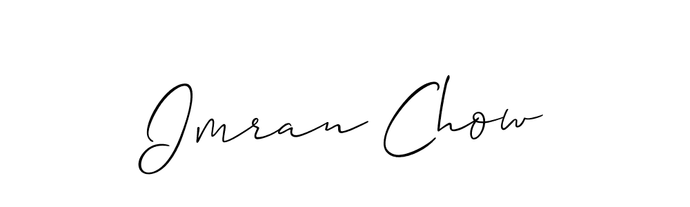if you are searching for the best signature style for your name Imran Chow. so please give up your signature search. here we have designed multiple signature styles  using Allison_Script. Imran Chow signature style 2 images and pictures png