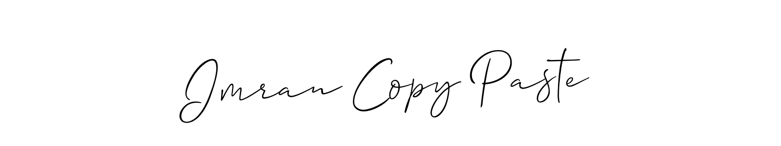 Similarly Allison_Script is the best handwritten signature design. Signature creator online .You can use it as an online autograph creator for name Imran Copy Paste. Imran Copy Paste signature style 2 images and pictures png