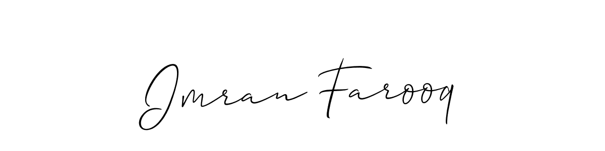 Imran Farooq stylish signature style. Best Handwritten Sign (Allison_Script) for my name. Handwritten Signature Collection Ideas for my name Imran Farooq. Imran Farooq signature style 2 images and pictures png