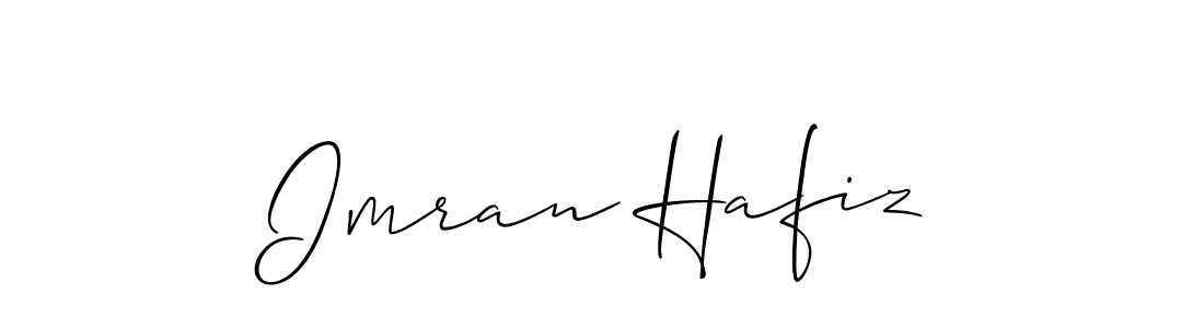 Also You can easily find your signature by using the search form. We will create Imran Hafiz name handwritten signature images for you free of cost using Allison_Script sign style. Imran Hafiz signature style 2 images and pictures png