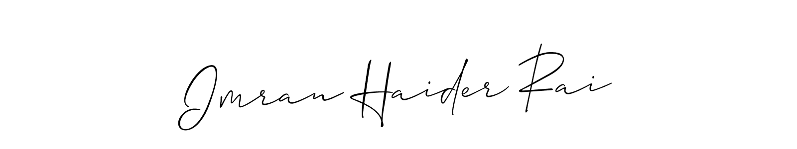 How to Draw Imran Haider Rai signature style? Allison_Script is a latest design signature styles for name Imran Haider Rai. Imran Haider Rai signature style 2 images and pictures png