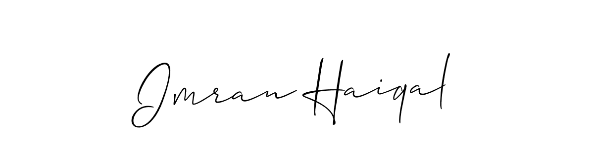 if you are searching for the best signature style for your name Imran Haiqal. so please give up your signature search. here we have designed multiple signature styles  using Allison_Script. Imran Haiqal signature style 2 images and pictures png