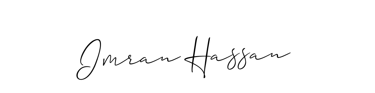 Allison_Script is a professional signature style that is perfect for those who want to add a touch of class to their signature. It is also a great choice for those who want to make their signature more unique. Get Imran Hassan name to fancy signature for free. Imran Hassan signature style 2 images and pictures png