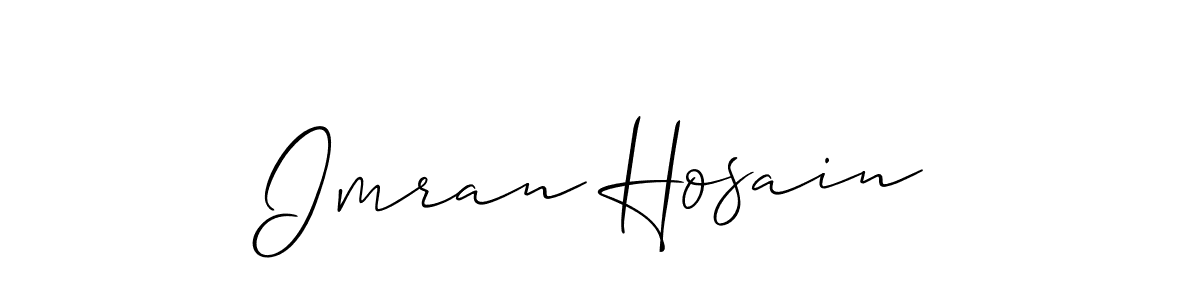 How to make Imran Hosain signature? Allison_Script is a professional autograph style. Create handwritten signature for Imran Hosain name. Imran Hosain signature style 2 images and pictures png