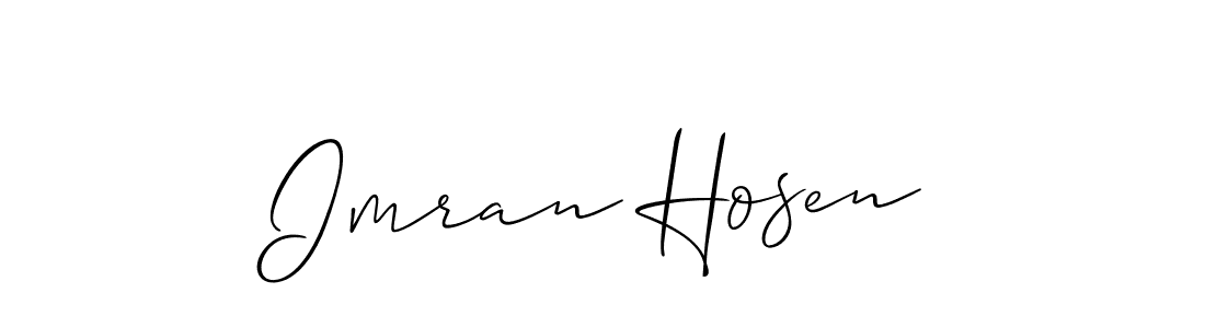 How to Draw Imran Hosen signature style? Allison_Script is a latest design signature styles for name Imran Hosen. Imran Hosen signature style 2 images and pictures png