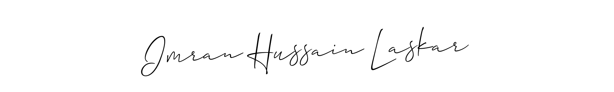 How to Draw Imran Hussain Laskar signature style? Allison_Script is a latest design signature styles for name Imran Hussain Laskar. Imran Hussain Laskar signature style 2 images and pictures png