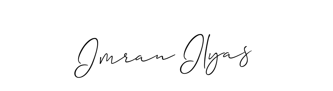 Create a beautiful signature design for name Imran Ilyas. With this signature (Allison_Script) fonts, you can make a handwritten signature for free. Imran Ilyas signature style 2 images and pictures png