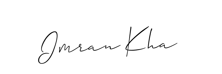 Also we have Imran Kha name is the best signature style. Create professional handwritten signature collection using Allison_Script autograph style. Imran Kha signature style 2 images and pictures png