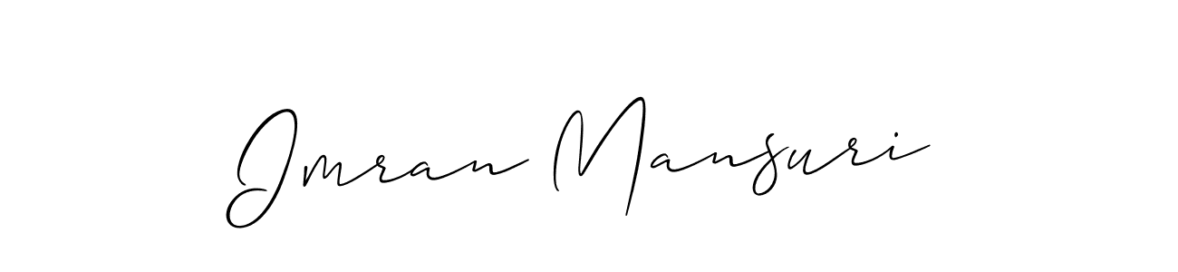 The best way (Allison_Script) to make a short signature is to pick only two or three words in your name. The name Imran Mansuri include a total of six letters. For converting this name. Imran Mansuri signature style 2 images and pictures png