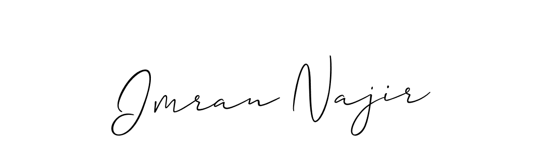 if you are searching for the best signature style for your name Imran Najir. so please give up your signature search. here we have designed multiple signature styles  using Allison_Script. Imran Najir signature style 2 images and pictures png