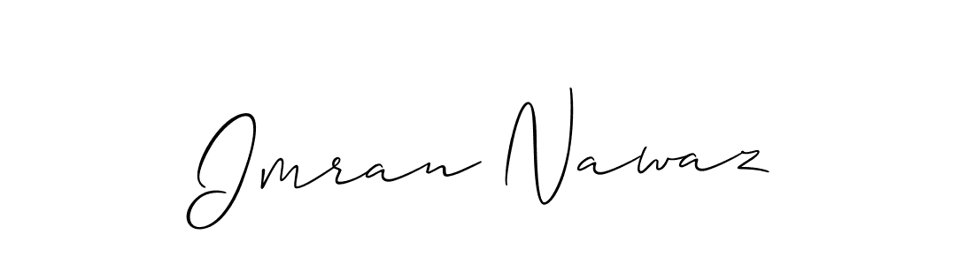 How to Draw Imran Nawaz signature style? Allison_Script is a latest design signature styles for name Imran Nawaz. Imran Nawaz signature style 2 images and pictures png